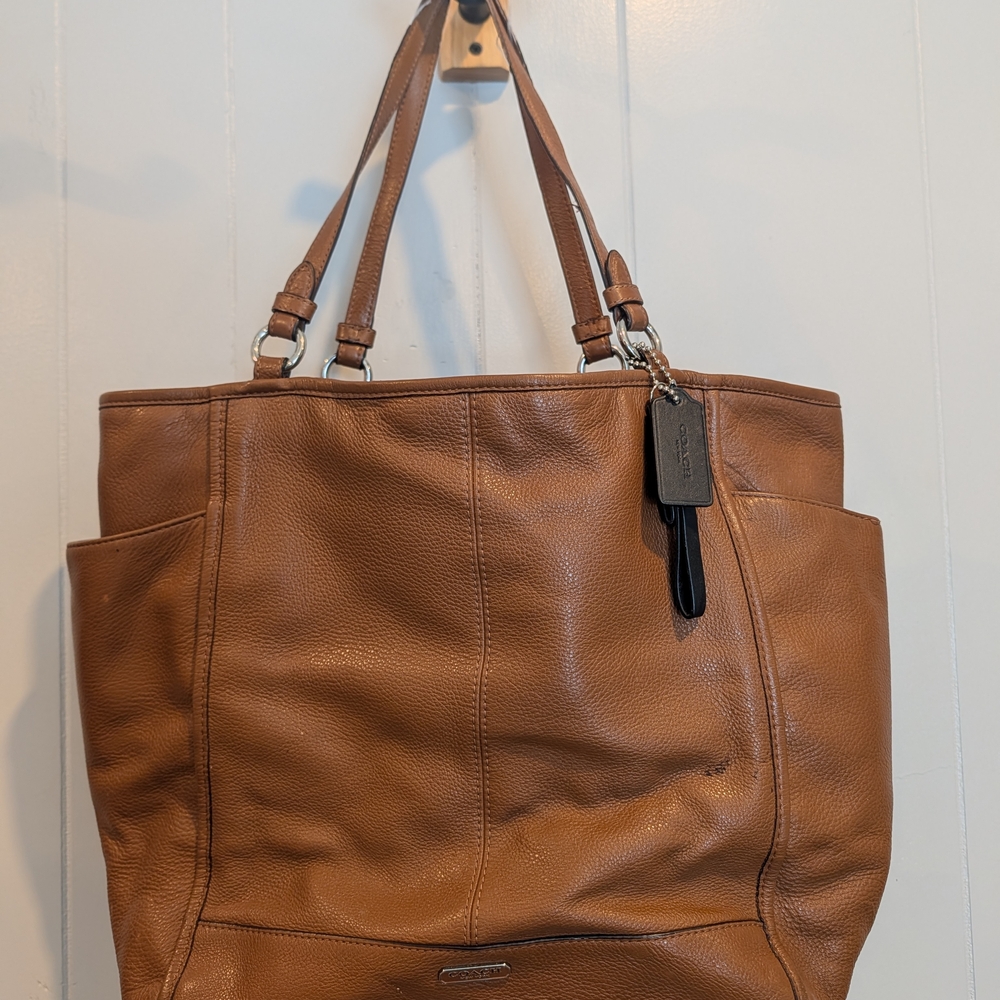Coach Tan Leather Tote Bag
